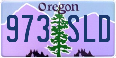 OR license plate 973SLD