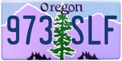 OR license plate 973SLF