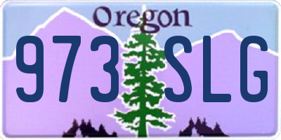 OR license plate 973SLG