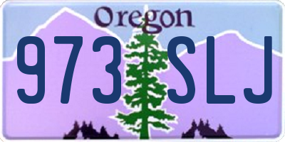 OR license plate 973SLJ