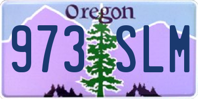 OR license plate 973SLM
