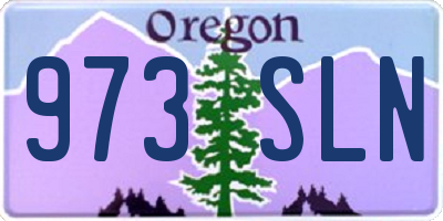OR license plate 973SLN