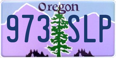 OR license plate 973SLP