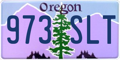 OR license plate 973SLT