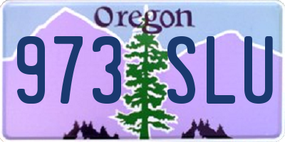 OR license plate 973SLU