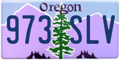 OR license plate 973SLV