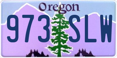 OR license plate 973SLW