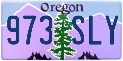 OR license plate 973SLY