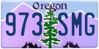 OR license plate 973SMG