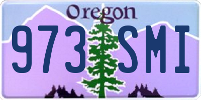 OR license plate 973SMI