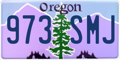 OR license plate 973SMJ