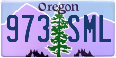 OR license plate 973SML