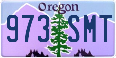 OR license plate 973SMT