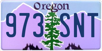 OR license plate 973SNT