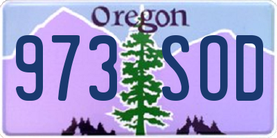OR license plate 973SOD