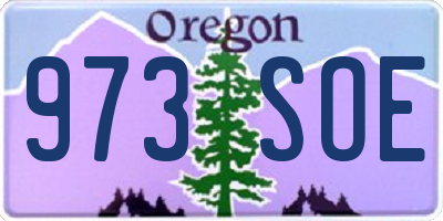 OR license plate 973SOE