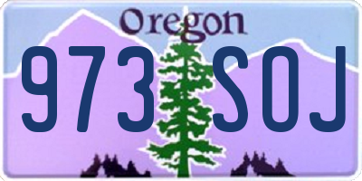 OR license plate 973SOJ