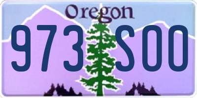 OR license plate 973SOO
