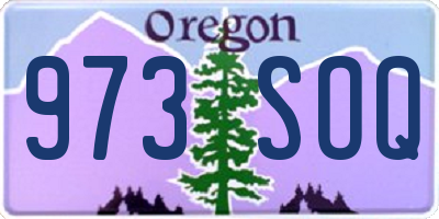 OR license plate 973SOQ