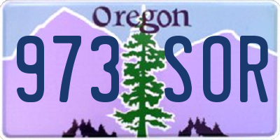 OR license plate 973SOR