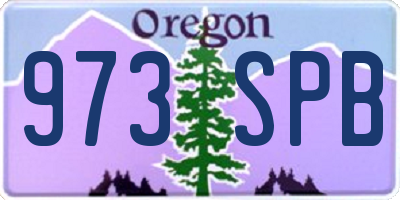 OR license plate 973SPB