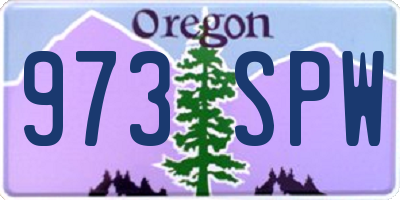 OR license plate 973SPW