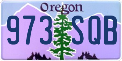 OR license plate 973SQB