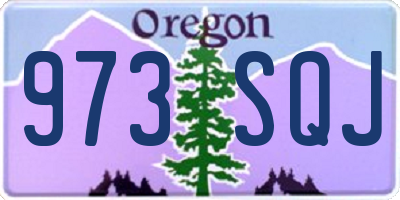 OR license plate 973SQJ