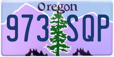 OR license plate 973SQP
