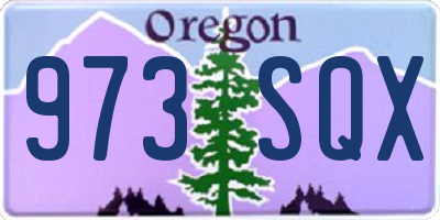 OR license plate 973SQX