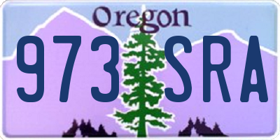 OR license plate 973SRA