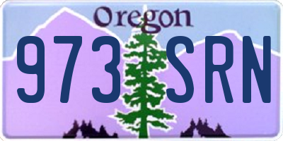 OR license plate 973SRN