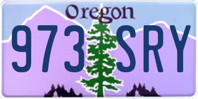 OR license plate 973SRY