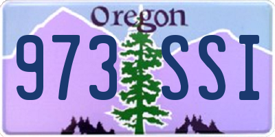 OR license plate 973SSI