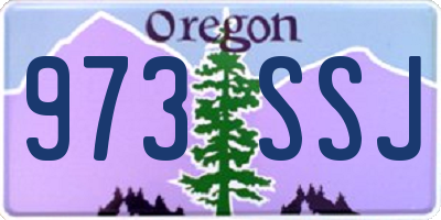 OR license plate 973SSJ