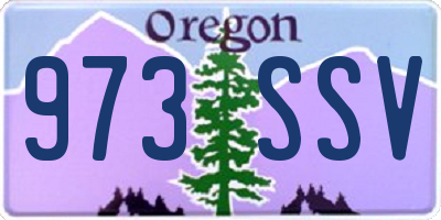 OR license plate 973SSV