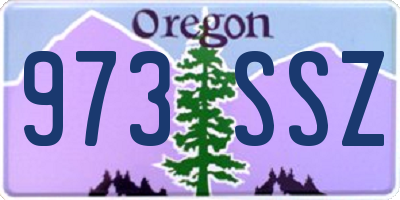 OR license plate 973SSZ