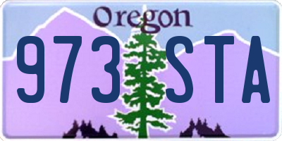 OR license plate 973STA