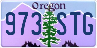 OR license plate 973STG