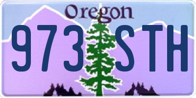 OR license plate 973STH