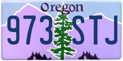 OR license plate 973STJ