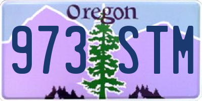 OR license plate 973STM