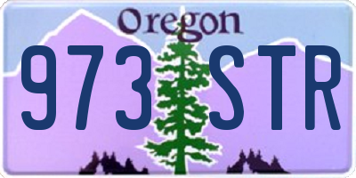 OR license plate 973STR