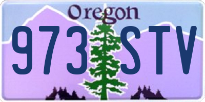 OR license plate 973STV