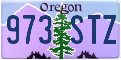 OR license plate 973STZ