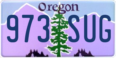 OR license plate 973SUG