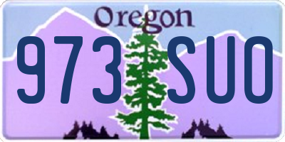 OR license plate 973SUO