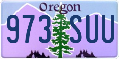 OR license plate 973SUU