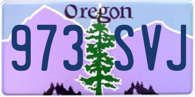 OR license plate 973SVJ