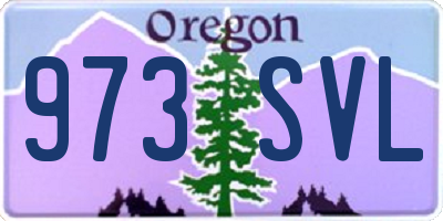 OR license plate 973SVL